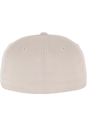 Structured Wool Baseball Cap with Stiff Peak by Nordic Training Gear - color: Stone, size: Small-Medium