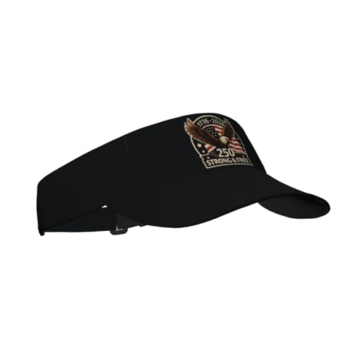 United States 250th Anniversary Hat America Patriotic Visor Caps for Women Men Adjustable Sun Hat - color: American Flag 1