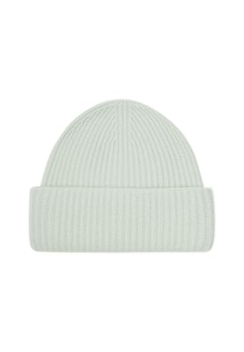 Style Republic Women’s Chunky Knit Beanie, 100% Pure Cashmere Cap, Soft & Stretchy, Warm Hat for Autumn, Winter, Spring - color: Fog Green