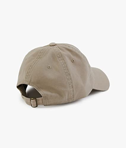 Riot Society Mens Embroidered Adjustable Dad Hat - color: Riot Bear Embroidered (Khaki)