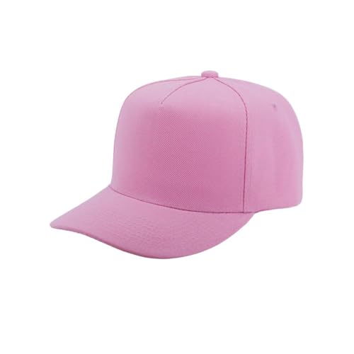 12 Pack Seamless Baseball Caps Wholesale Bulk - No Center Seam, DIY Friendly, Adjustable Breathable Lightweight for Men Women - color: Pink