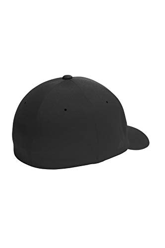 Port Authority Flexfit Delta Cap - color: Black, size: Small-Medium