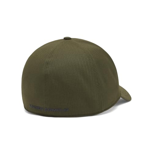 Under Armour Isochill ArmourVent Fitted Baseball Cap - color: (308) Expedition Green / / Black, size: X-Large-XX-Large