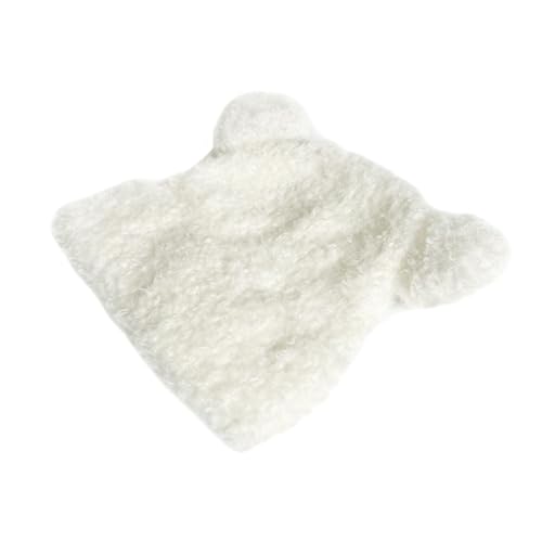 WITHMOONS 여성용 비니 모자 더블 폼폼 - 겨울 모자 스컬 캡 YZ50234 - color: White