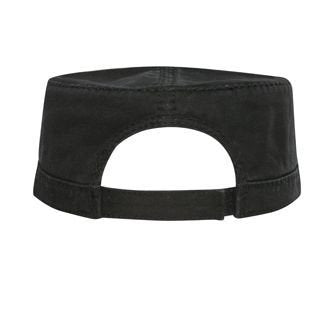OTTO Garment Washed Superior Cotton Twill w/Heavy Stitching Military Cap - color: Black