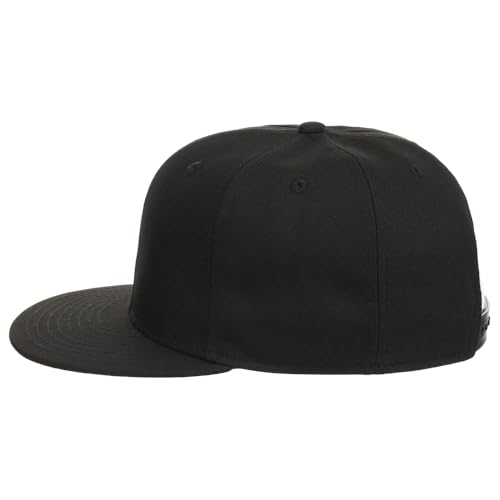 Lids Blank Dime Color UV Adjustable Snapback Hat – Flat Bill Hat for Men & Women – Comfortable Fit, Premium Everyday Style Black/Black