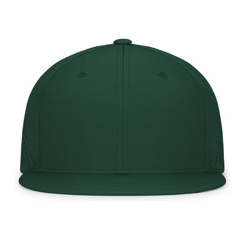 Pacific Headwear Unisex-Adult Pacific Headwear Premium Lightweight Perforated Pacflex Cap Powered By Coolcore® - color: Dark Green, size: X-Small