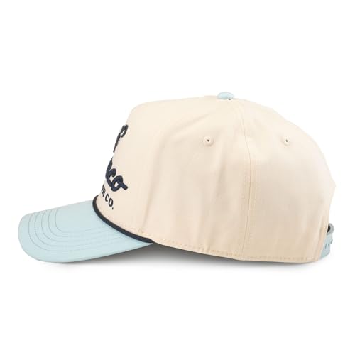 AMERICAN NEEDLE Ford Bronco Unisex Adjustable Snapback Baseball Hat - color: Scottie (Ivory/Light Blue), style: Baseball