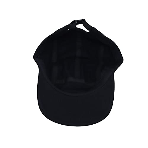 WITHMOONS Cotton Jockey Flat Bill Cap 5 Panel Camp Hat Outdoor Fishing YZ20113 - color: Black, size: Large