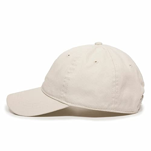 DSGN By DNA Goose Embroidered Baseball Cap Cotton Adjustable Dad Hat - color: Putty