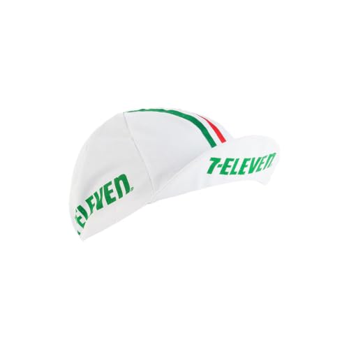 Vintage Cycling Cap- White with 7- Eleven Design