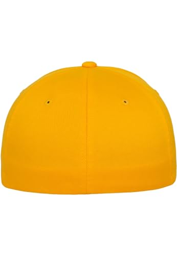 Structured Wool Baseball Cap with Stiff Peak by Nordic Training Gear - color: Gold, size: Large-X-Large