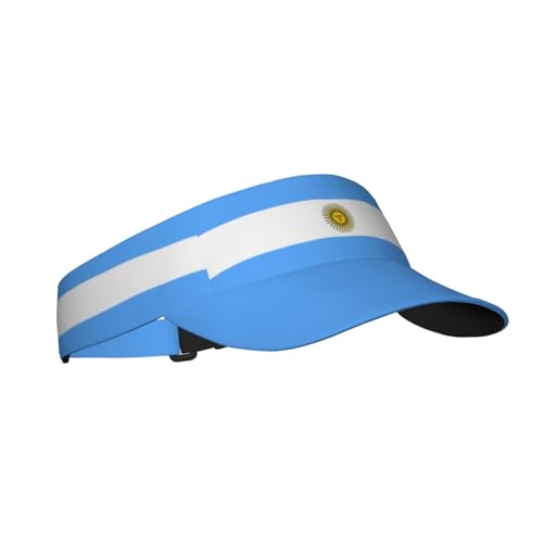Cute Flag Visors Sun Protection Hats for Men Women Fashion Outdoor Sun Visor Hats Adjustable Summer Hat - color: Argentina Flag 9