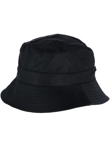 ANGELA & WILLIAM Women's Waterproof Packable Rain Hat with, Black, Size One Size