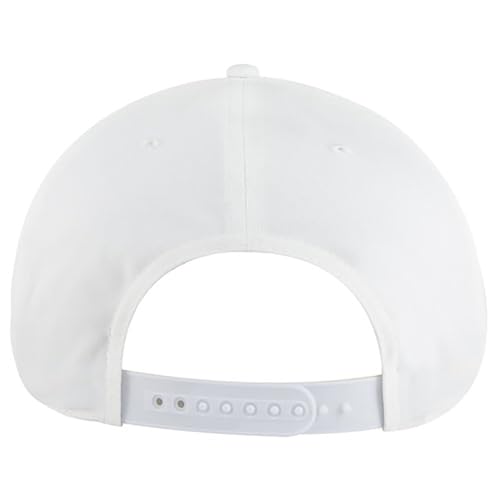 Ashen Fane Polyester Pro Style Structured High Profile Semi-Curved Bill Adjustable Snapback Hat - color: 6p - White