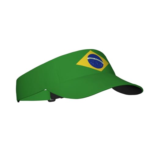 Cute Flag Visors Sun Protection Hats for Men Women Fashion Outdoor Sun Visor Hats Adjustable Summer Hat - color: Brazil Flag 3