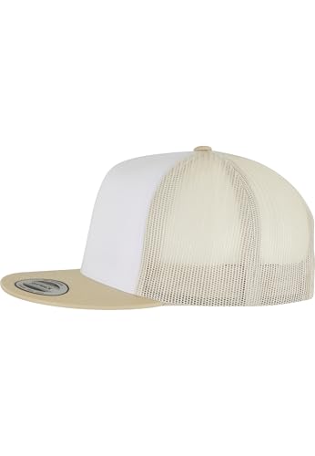 Flexfit Classic Trucker Hat White – One Size – 6006 - color: Gold/White/Beige