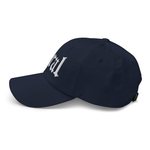 NX Feral Embroidered Curved Bill Cap Relaxed Fit Low Crown Adjustable Dad Hat - color: Navy