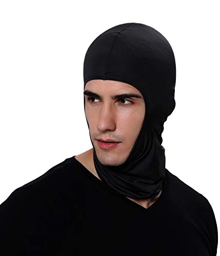 GANWAY Ski Mask for Men Women Balaclava Hood Skullies Beanies Outdoor Sports Cycling Hat - color: Black, size: One Size