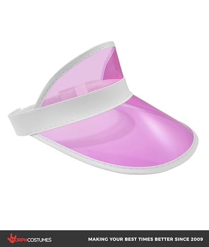 Nicky Bigs Novelties Poker Dealer Visor, Pink Plastic Halloween Costume