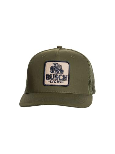 Calhoun Men’s Busch Light Adjustable Mesh Trucker Hat - color: Green
