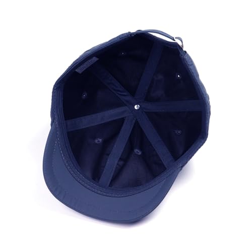 3cm Short Brim Stretch Fitted Baseball Caps Men's Quick Dry Breathable Unstructured Cap Curved Brim Trucker Hat K380 - color: Navy