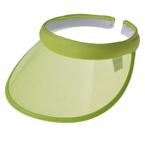 KORADI Women's Sun Visor Hats 3 Pack PVC Plastic Visors Wide Brim Clear Sun Hat Summer UV Protection Beach Cap UPF 50