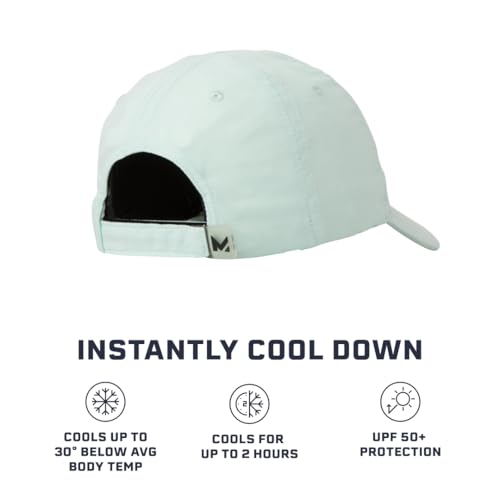 MISSION Cooling Performance Hat, Unstructured Low-Profile Adjustable Fit - UPF 50 - for Running, Workouts & Outdoors - color: Honey Dew