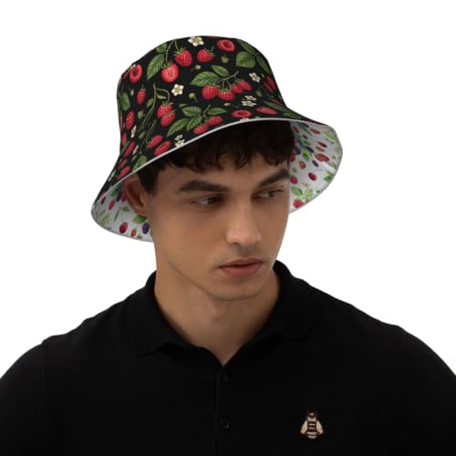 Funny Bucket Hat Packable Reversible Bucket Hats for Women Men - color: Fruit