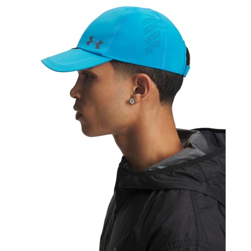 Under Armour Men's Iso-Chill Launch Run Adjustable Hat - color: (419) Capri / Capri / Reflective