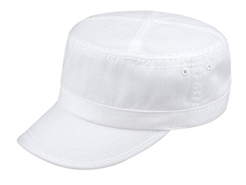 G Men's Basic GI Cadet BDU Army Adjustable Cap - color: White