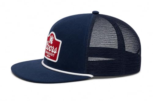 AMERICAN NEEDLE Unisex Coors Beer Patch Adjustable Snapback Baseball Hat - color: Navy (Mackie)