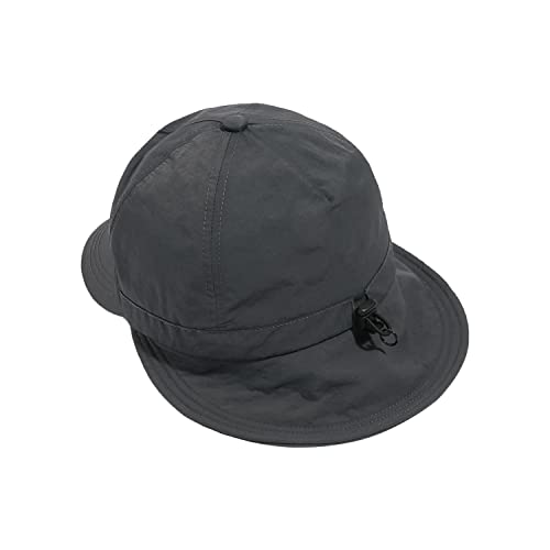 CLAPE Baseball Cap Style Fishing Safari Cap for Outdoor Hiking Camping Sun Protection Short Brim Sun Hat with Neck Flap - color: Wb-yf-gray