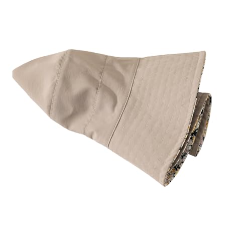 Lightweight Soft Women's Sun Hat, Floral Print UPF50+ UV Protection Bucket Hat, Foldable Portable, for Beach Vacation - color: Khaki
