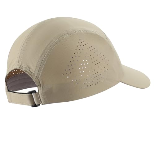 Home Prefer Mens Womens UPF50+ Quick Dry Sun Hat Lite UV Protection Hat Baseball Caps Golf Cycling Fishing Sports Running Hat - color: Khaki