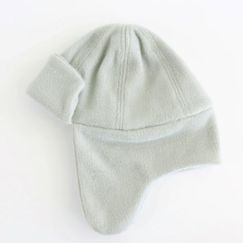 Toddler Trapper Hat with Earflap for Cold Weather Fleece Lined Kids Winter Aviator Hat for Boys Girls - color: Grey, size: 1-2T