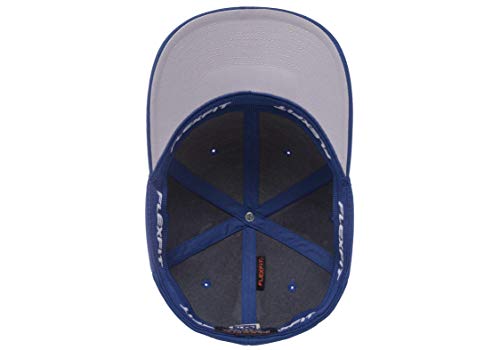 Flexfit Men's Athletic Baseball Fitted Cap - color: Royal, size: Small-Medium