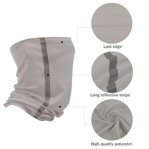 TCCFCCT Hard Hat Sun Shade, Full Brim Mesh Neck Sun Shield, High Visibility Neck Protection & Bandana Headband Face Scarf, Hard Hat Accessories, 2 Pack, Grey - color: Sun Shade 1+bandana 1 Grey