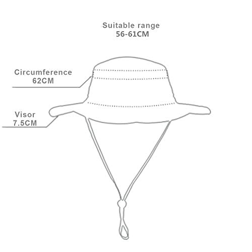 EONPOW Fishing Hats Windproof UPF50+ UV Protection Bucket Beach Mesh Sun Hat 56-61cm - color: Olive Drab