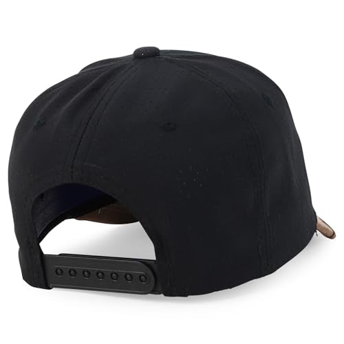 Trendy Apparel Shop Bull Embroidered Western Snapback Trucker Cap - color: Black Brown 4