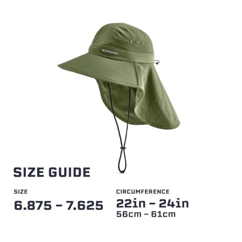 Cooling Sun Defender Sun Hat, UPF 50 UV Protection for Men Women, Wide Brim Outdoor Hat for Hiking, Fishing, Beach, Gardening - color: Bronze Green