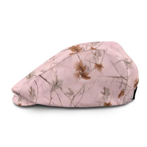 Newsboy Cap for Men Women Adjustable Flat Cap Gatsby Hat Retro Eight Panel Baker Boy Hat Lightweight Casual Cap - color: Autumn Tree Camo
