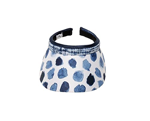 Glove It Women's Standard Print Clip On Visor - color: Birdie Blue