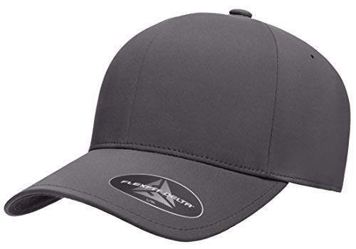 Flexfit Delta 180 Seamless Stretch-Fitted Hat with 3-Layer Sweatband - color: Dark Grey, size: Large-X-Large