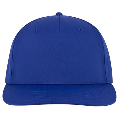 Ashen Fane Polyester Pro Style Structured High Profile Semi-Curved Bill Adjustable Snapback Hat - color: 5p - Royal