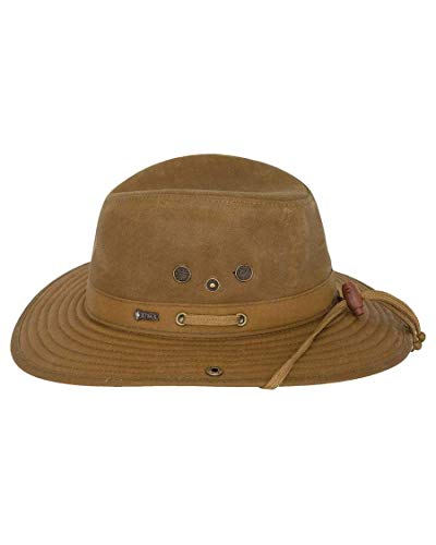 Outback Trading Company Women's 1497 River Guide UPF 50 Waterproof Breathable Outdoor Cotton Oilskin Hat - color: Field Tan, size: X-Large