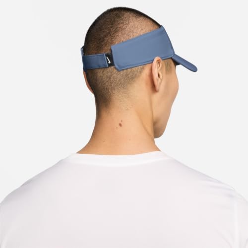 Nike Unisex Apex Swoosh Bucket Hat | Mens and Womens - color: Work Blue/Anthracite/White, size: Medium