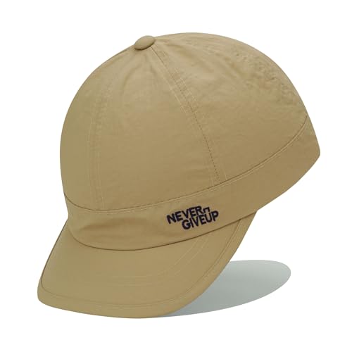 Clakllie Quick Dry Short Brim Cap for Men Lightweight 6 Panel Baseball Cap Golf Dad Hats Women's Running Trucker Hat - color: Cdus-bssq2505-khaki