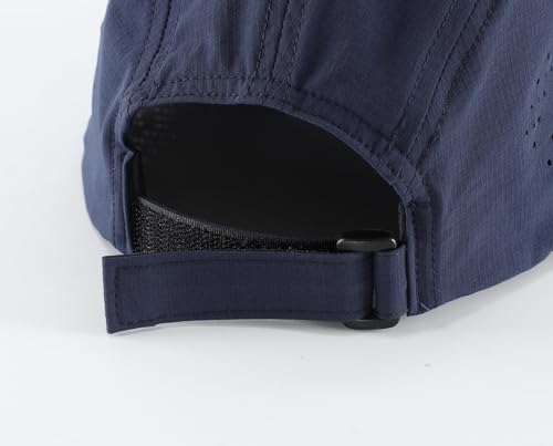 Home Prefer Mens Womens UPF50+ Quick Dry Sun Hat Lite UV Protection Hat Baseball Caps Golf Cycling Fishing Sports Running Hat - color: Navy Blue