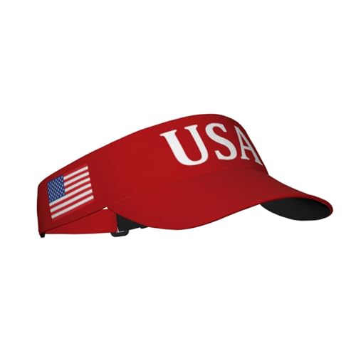 United States 250th Anniversary Hat America Patriotic Visor Caps for Women Men Adjustable Sun Hat - color: Usa Flag 2